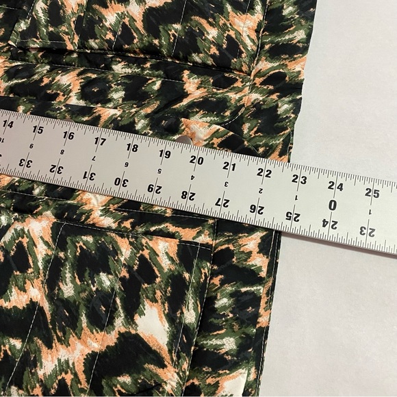 Rachel Comey Green & Pink Boxy Oversized Quilted Jacket Size XL #0520 - Picture 12 of 12